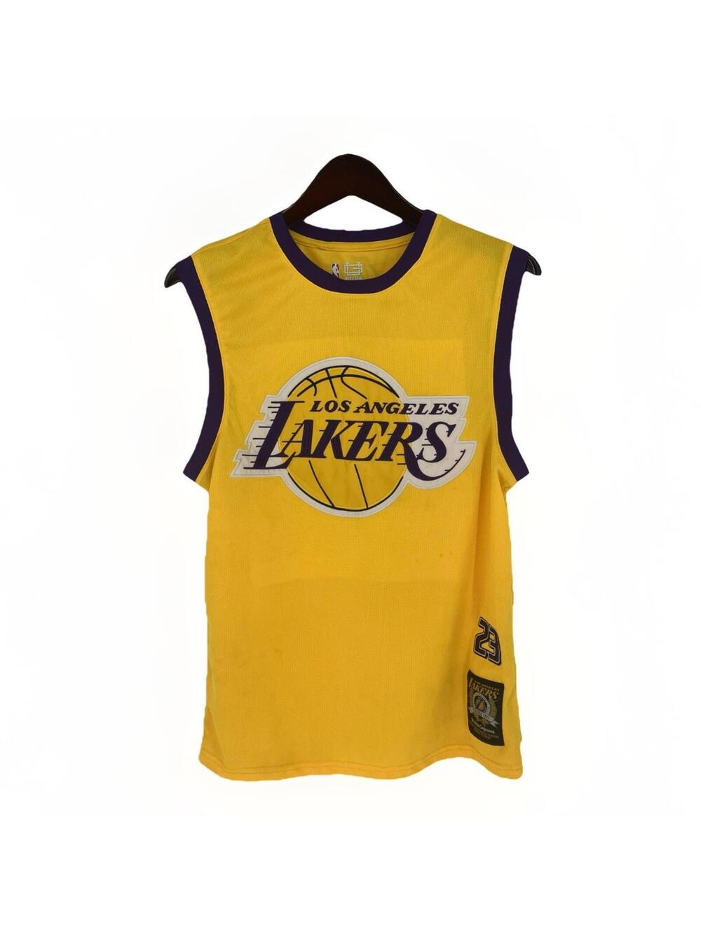 Los Angeles Lakers Jersey Men's S Small Yellow Ultra Game Lebron NBA Basketball